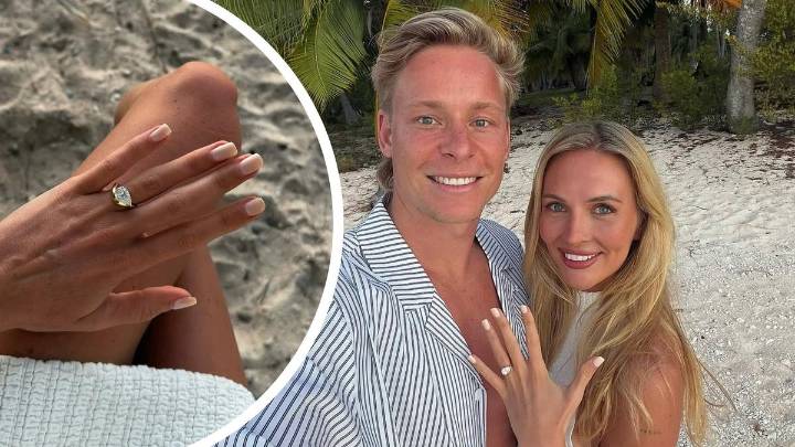 Isaac Heeney: Sydney Swans superstar pops the question to girlfriend Steffanie Waters in French Polynesia