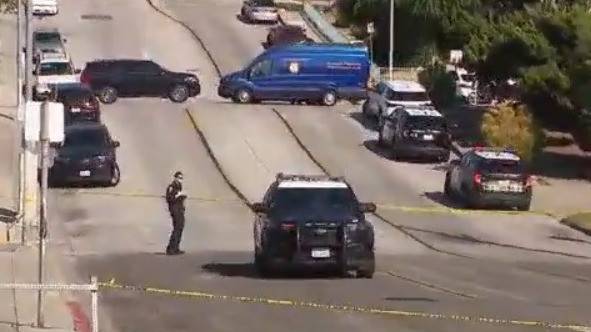 Bodycam video: Man shot dead by police at San Diego school had replica firearm
