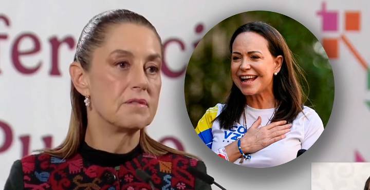 Sheinbaum reacciona con cautela al Nobel de Corina Machado