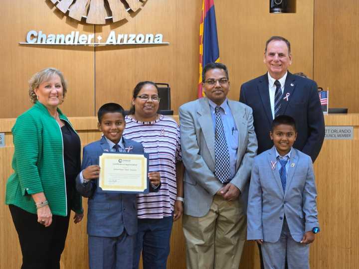 Chandler Council praises national essay award winner
