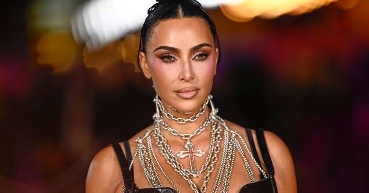 Kim Kardashian Turns Heads in Sleek Black Corset Outfit