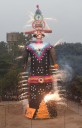 At 121 feet, city’s tallest Ravana effigy goes up in flames at Daresi