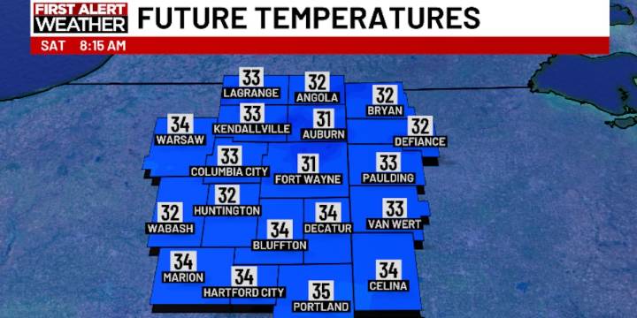 First Alert Forecast: Pockets of frost and freezing temperatures overnight, Saturday morning
