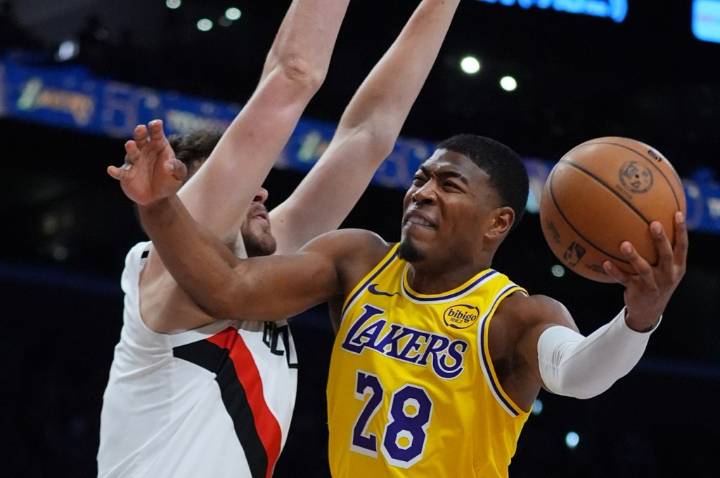 Depleted Lakers fall to Blazers despite Austin Reaves’ 41 points
