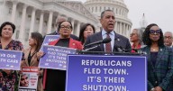 Democrats embrace a shutdown fight in a rare moment of unity against Trump