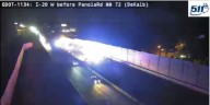 Deadly crash shuts down traffic on I-20 E in DeKalb County
