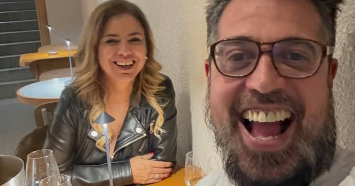 Rolando Barbano mostró la intimidad de su festejo de aniversario con Marina Calabró