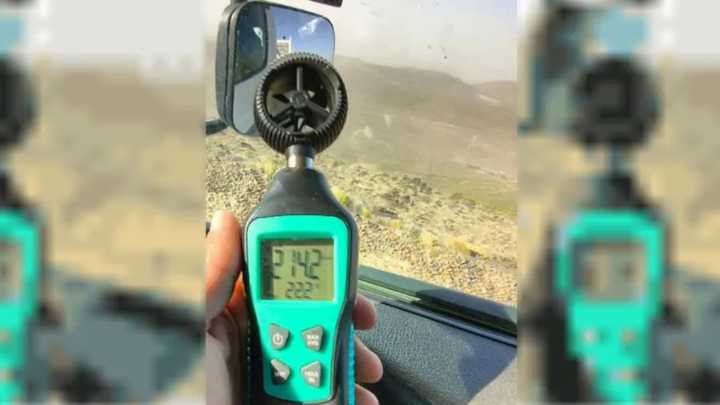 Una ráfaga de 214 km/h fue registrada en un yacimiento cercano a Comodoro Rivadavia