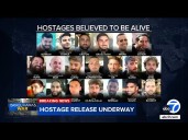 First 7 hostages freed in Gaza ceasefire are in Israeli custody