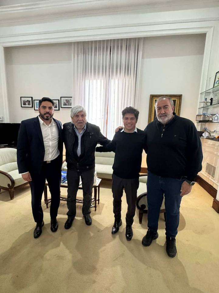 Camino al 26 de octubre: Axel Kicillof se reunió Hugo Moyano y Héctor Daer para sellar su alianza con el sindicalismo