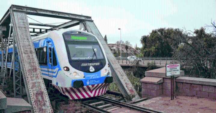 Sin Tren del Valle entre Neuquén y Cipolletti por un choque contra el puente ferroviario sobre la Ruta 151