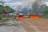 Sistema Defensivo Territorial inutilizó dos aeronaves ocultas en pista clandestina en Amazonas