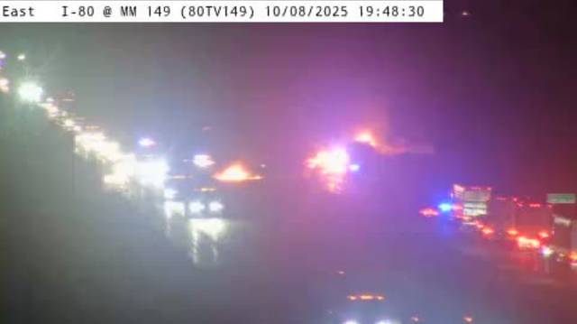 Semi fire halts eastbound traffic on I-80 near Mitchellville