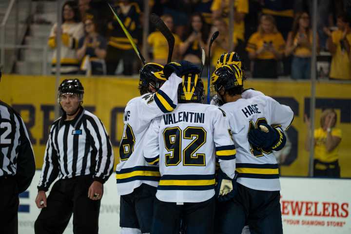 Michigan blends pressure and patience in drubbing of Mercyhurst