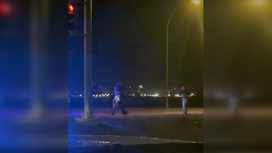 Video records Edmonton police using a taser on a man twice during arrest