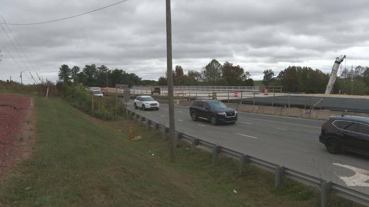 U.S. 52 southbound ramps at Hanes Mill Road in Winston