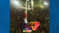 Riverside Church responds to Pride flag vandalism with even more flags