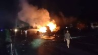 Tanker Hits LPG Truck On Jaipur
