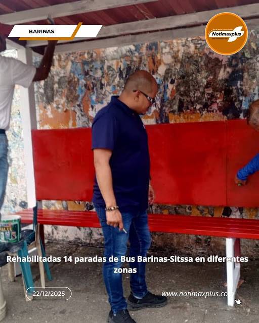Rehabilitadas 14 paradas de Bus Barinas-Sitssa en diferentes zonas