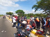 Accidente de tránsito deja una mujer lesionada tras impacto y fuga del responsable