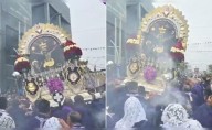 Tensión durante procesión del Señor de los Milagros en el Callao: sagrada imagen estuvo a punto de caer dos veces
