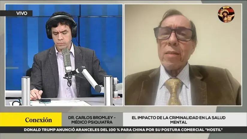 ¿Cuál es el impacto de la criminialidad en la salud mental? La respuesta del médico psiquiatra Carlos Bromley