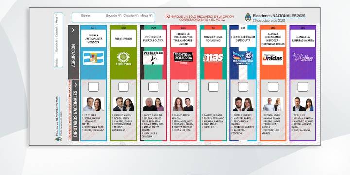 Elecciones 2025: las listas completas de Mendoza de candidatos a diputados nacionales