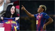 Lamine Yamal dedica gol a Nicki Nicole en partido de Champions League
