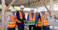 Colocan primera piedra de la nueva Bodega Aurrera Río Colorado