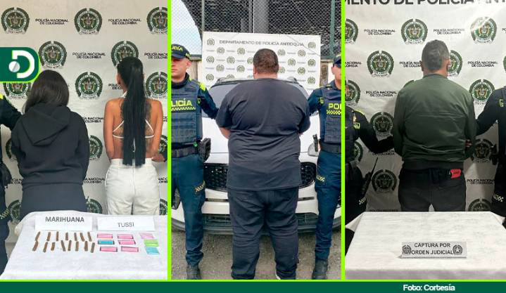 Siete capturas y tres vehículos recuperados dejan recientes operativos de seguridad en Marinilla