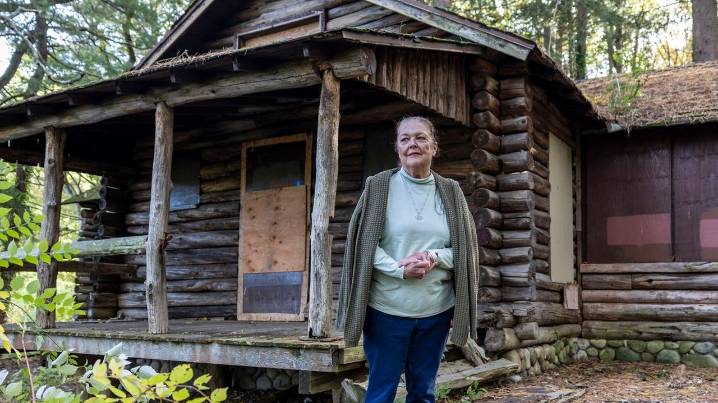 Historic log cabin in Greenlawn designated as landmark