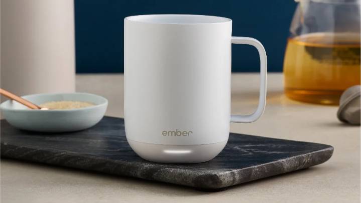 The white Ember Mug 2 hits record