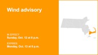 Wind advisory in place for Barnstable County for Sunday and Monday