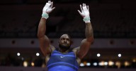 Donnell Whittenburg claims first gymnastics world title on 3