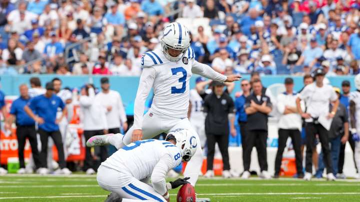 Colts K Spencer Shrader's knee injury "doesn't look good"