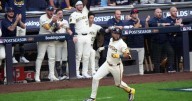 Brewers' Chourio leaves NLDS Game 1 with hamstring injury after getting 3 hits in first 2 innings