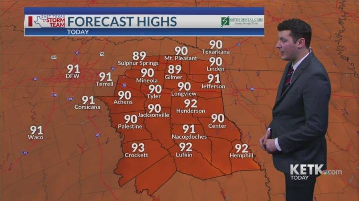 Wednesday Morning Forecast: Above-normal temperatures continue
