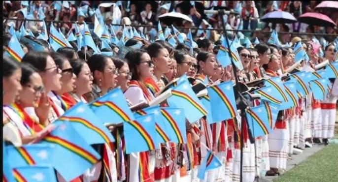 Thousands Give Rousing Welcome To NSCN-IM Chief Muivah In Manipur’s Senapati District