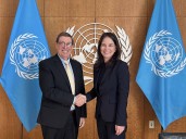 Canciller de Cuba se reúne con presidenta de Asamblea General de ONU (+Post)