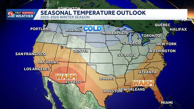 NOAA issues 2025-2026 winter outlook