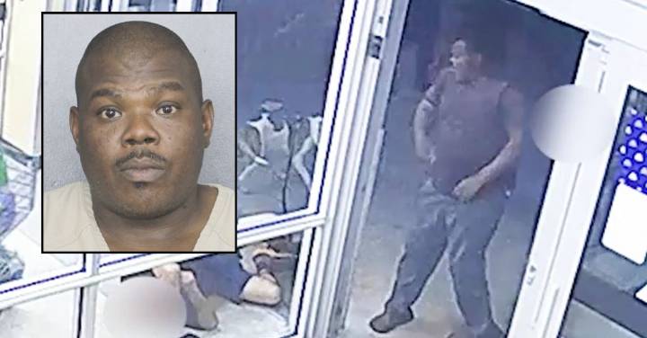 Man who 'sucker punched' Aldi shopper into coma immediately blamed victim's service dog: Cops