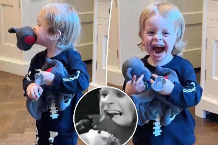 Kelly Osbourne's toddler bites off bat's head in Halloween nod to grandpa Ozzy