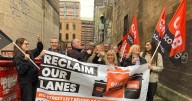 Glasgow lanes behind famous streets strewn with rubbish as union launches clean up campaign