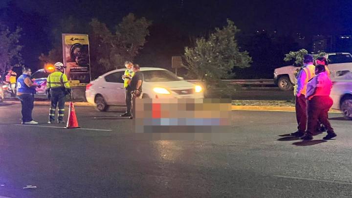Hombre muere atropellado en el bulevar Antonio L. Rodríguez en Monterrey; intentó cruzar la calle