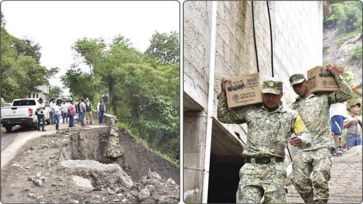 A una semana de la contingencia pluvial, se abren parcialmente vías a Pahuatlán y Tlacuilotepec
