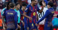Barcelona beats Girona in stoppage time and Flick to miss clasico after sending off