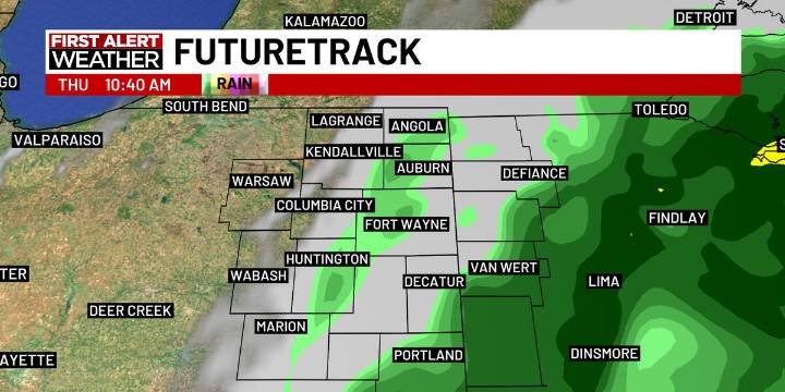 First Alert Forecast: Tracking weak, isolated rain chances