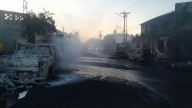 Se registra incendio en bodega de Santa Catarina