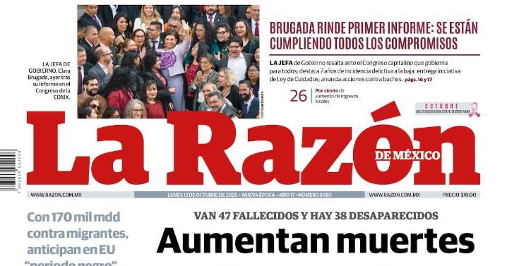 Versión Impresa, 13 Octubre 2025