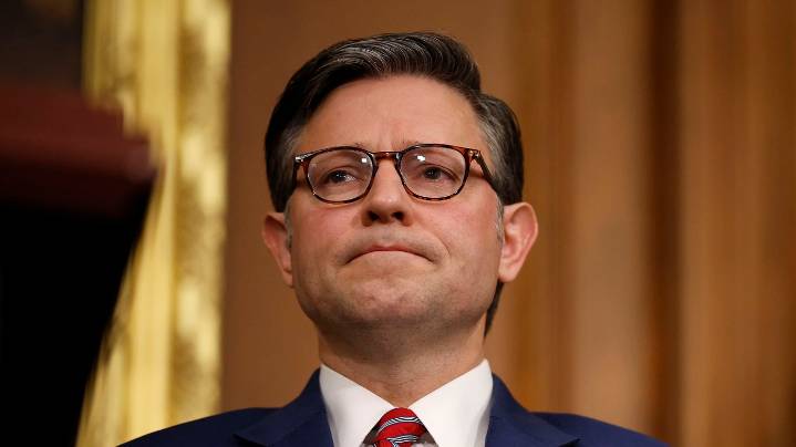 Mike Johnson: "Of course" we'd give back pay to federal workers